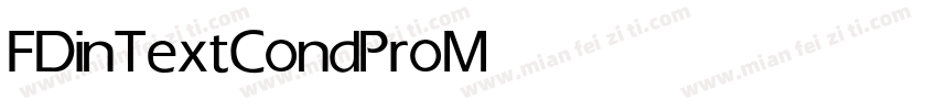 FDinTextCondPro Medium字体转换